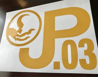 Classic Jurassic Kenner Raptor Badge Decal 6"