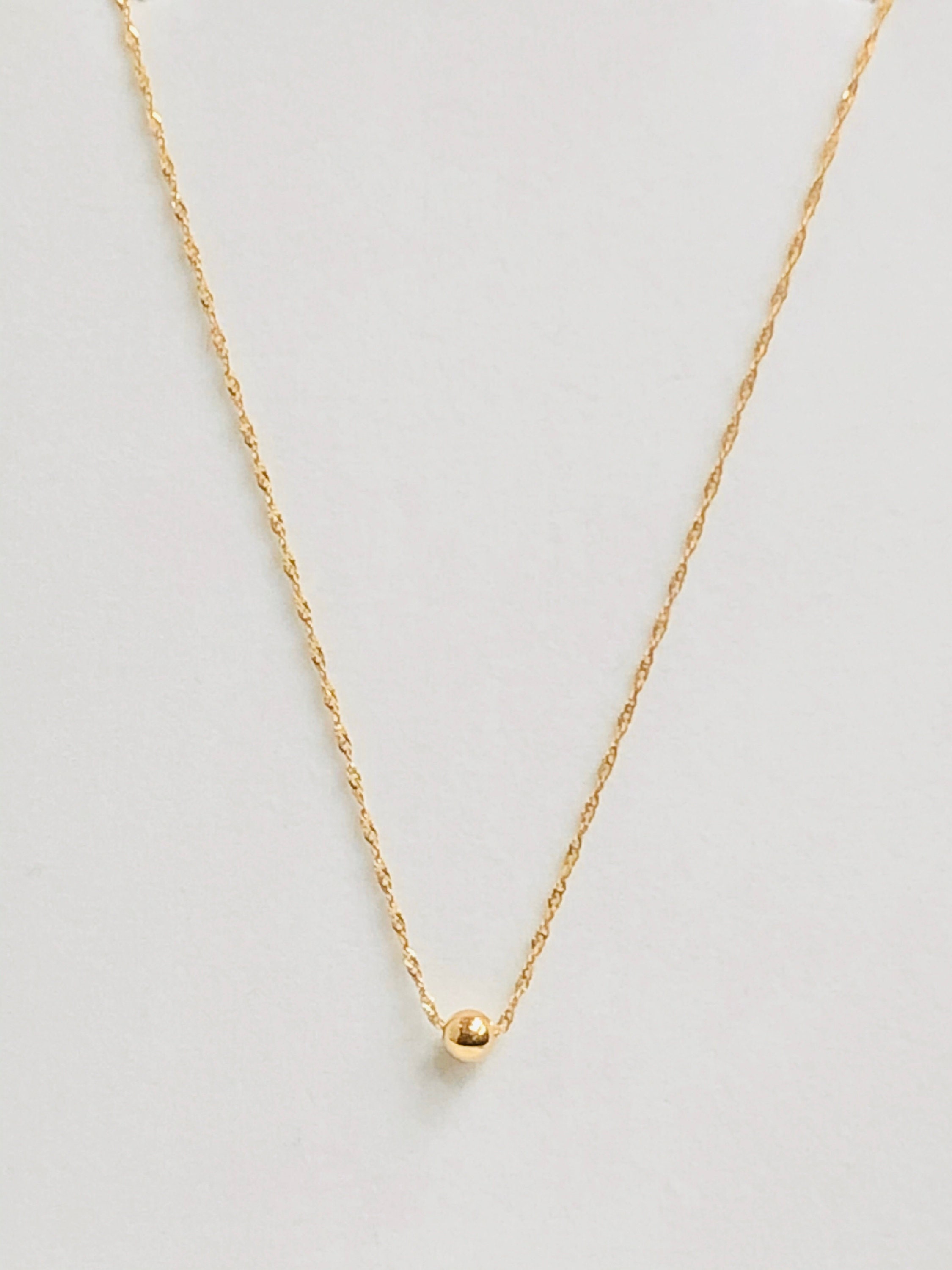 14KT Yellow Gold Necklace for Women and Girls 14 15 and - Etsy