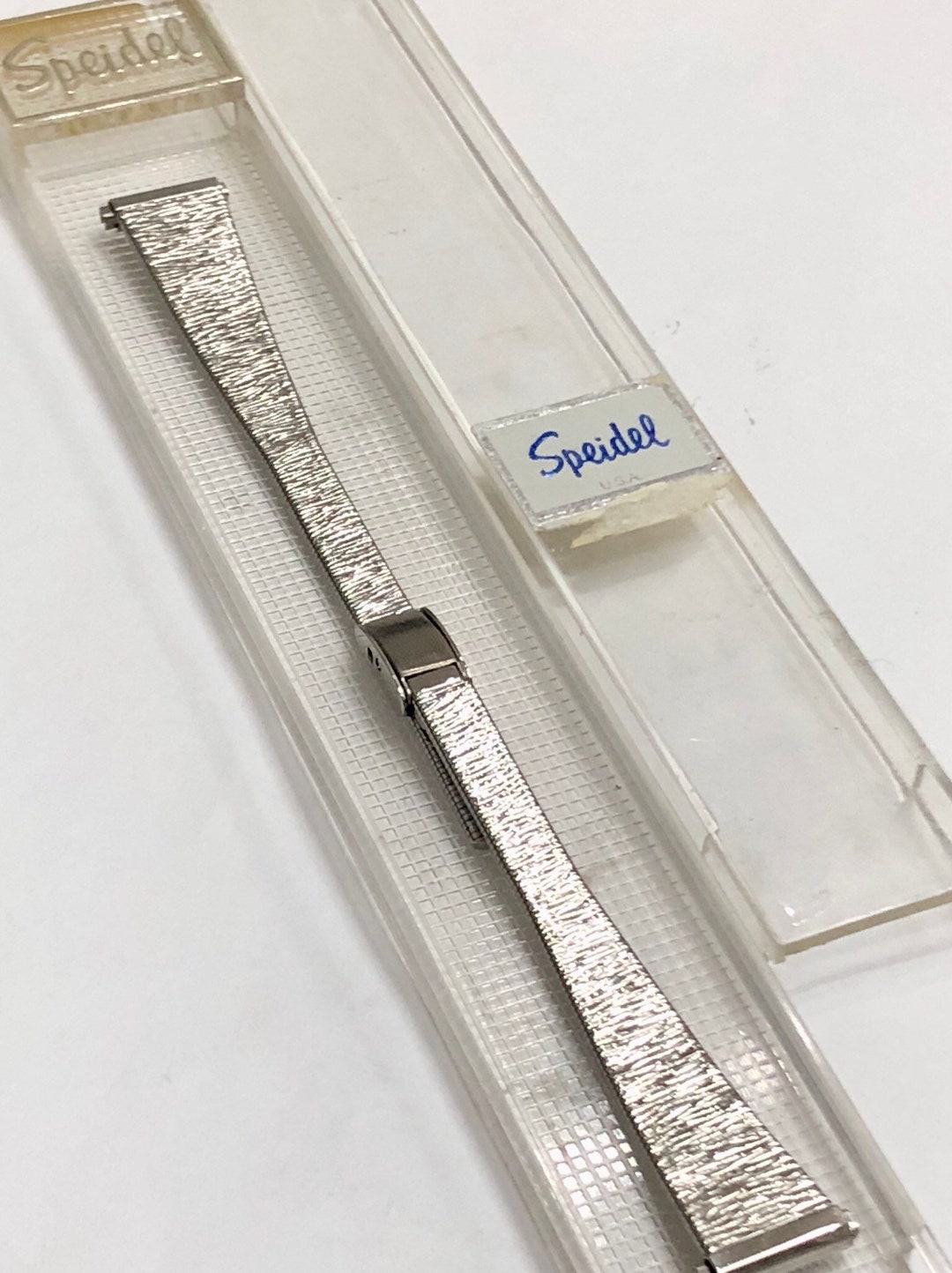 Vintage Speidel Ladies Watch Band Sliding Clasp, Tapered Band