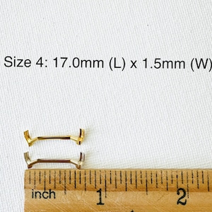 Gold-Filled Ring Guard for Women’s & Men’s Ring, 14K Yellow Gold-Filled, 14K White Gold-Filled, Secure Fit for Loose Ring, Custom Fit Ring size 4: 17.0 x 1.5mm