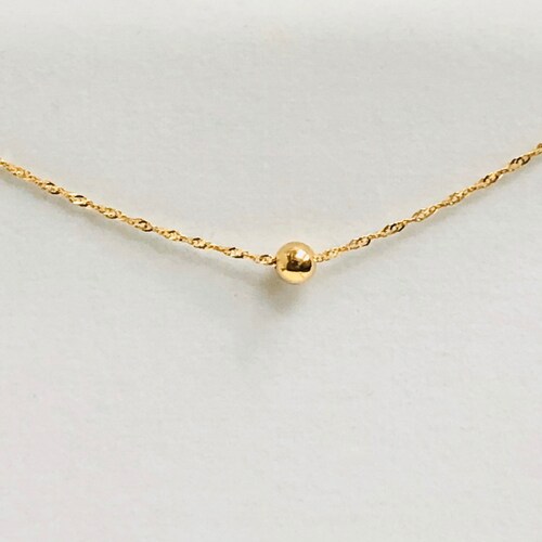 14KT Yellow Gold Necklace for Women and Girls 14 15 and - Etsy