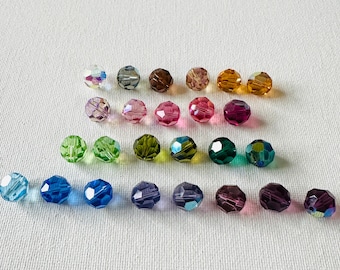 Swarovski Crystal 10mm Round Beads, Swarovski Crystal # 5000, Made in Austria, 10mm Round Crystal, Available 2pcs, 6pcs, 10pcs