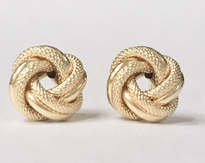Stunning Pair of 18k Yellow Gold Cartier Love Knots Earrings Etsy