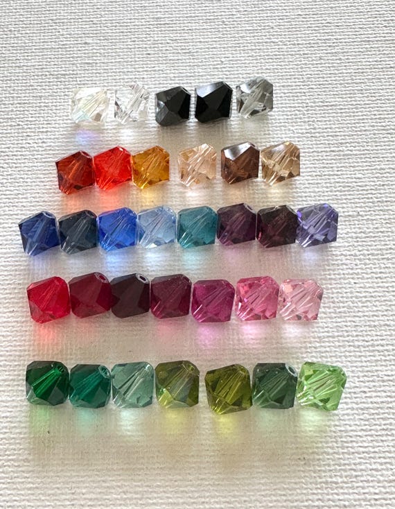 Swarovski Crystal 8mm Bicone Beads, Swarovski Crystal # 5328/5301, Made in Austria, Pack of 1pc, 2pcs, 5pcs, 10pcs