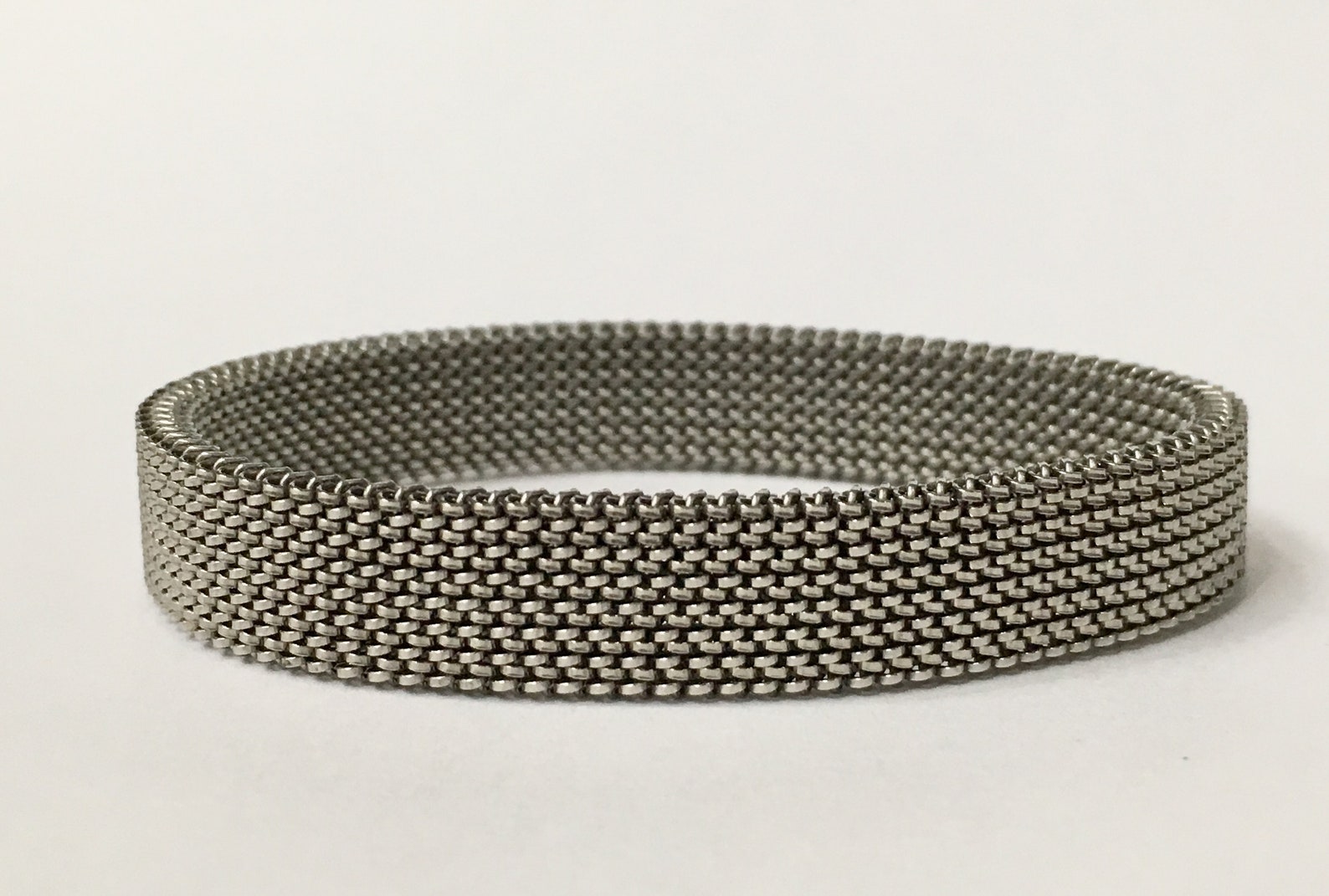 Stainless Steel Stretch Mesh Bracelet for Men and Women 5.5 Etsy