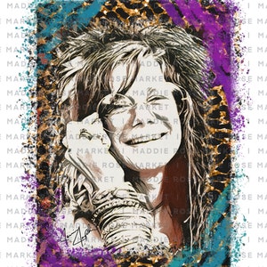 Sublimation PNG Graphic (Janis Joplin) Digital Download