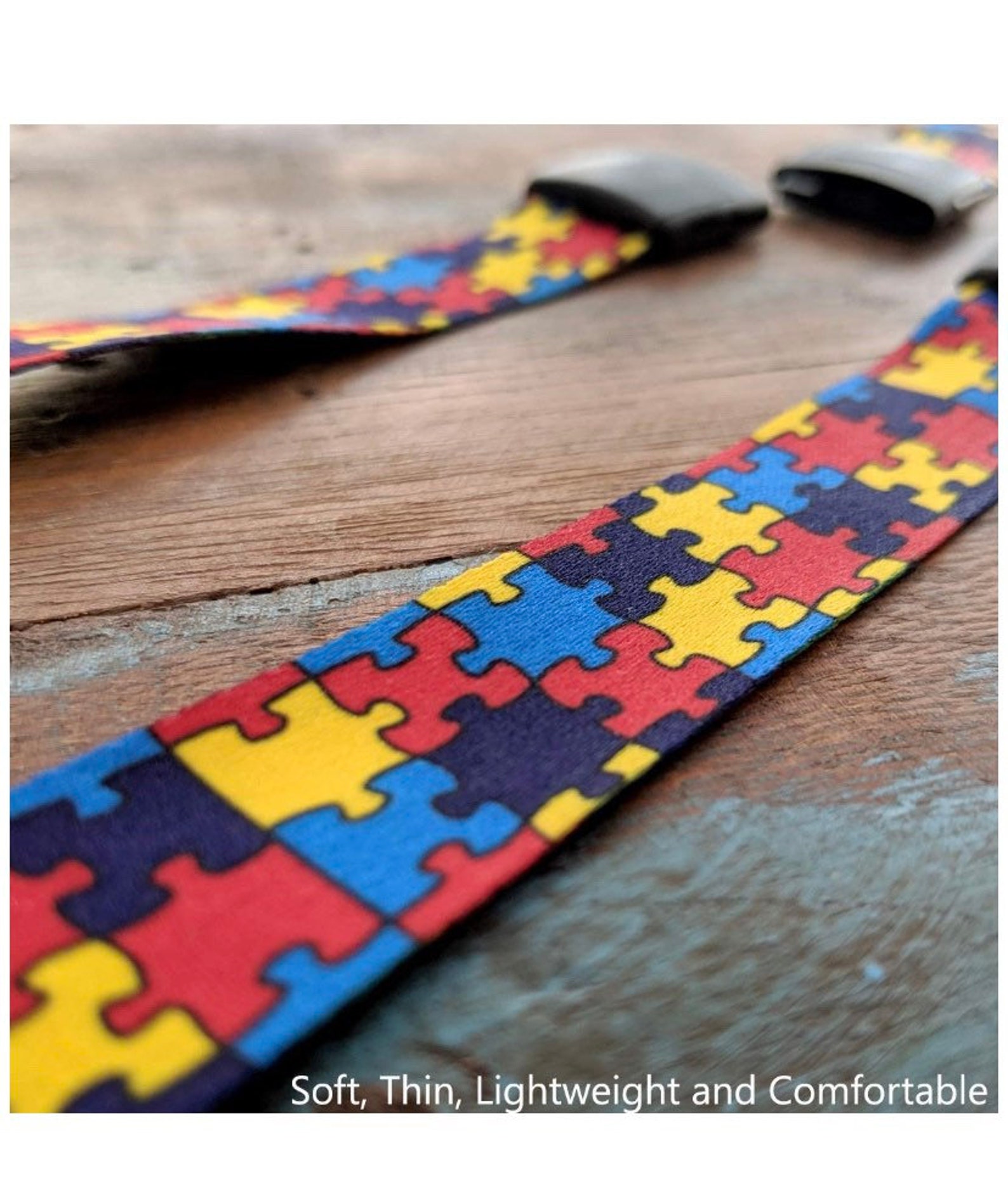 Autism Awareness Breakaway Lanyards Cute Puzzle Pieces Etsy