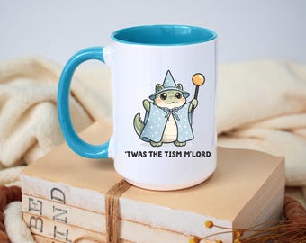 Funny Autism Wizard Frog Mug Twas The Tism Mlord Coffee Cup Neurodivergent Gift Cute Fantasy Toad Cup Geek Humor Present Idea