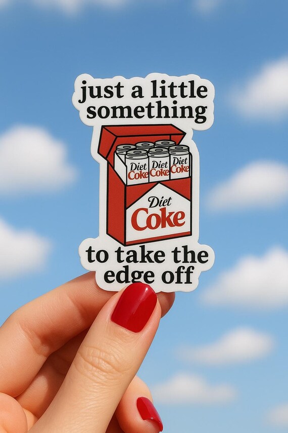 Diet Coke Can Pack Sticker For Laptop Or Water Bottle Die Cut Sticker For Diet Soda Fan Gift Vinyl Decal Fun Slim Can Aesthetic Accessory