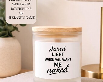 Custom Candle Personalized Gift Boyfriend Gift Anniversary Gift For Husband Romantic Home Decor Housewarming  Gift Idea