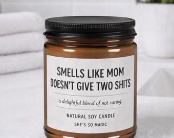 Stress Relief Candle Birthday Gift For Mom Scented Soy Wax Humorous Mothers Day Self Care Home Decor Amber Jar Valentines Day Wife Gift