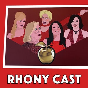 Real Housewives of New York (Sonja, Ramona, Dorinda, Bethenny, Luann)  |  Golden Apple &#39;Core&#39; Cast  |  RHONY Greeting Card/Birthday Card