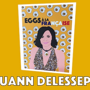 Countess Luann DeLesseps  |  &#39;Eggs a la Francaise&#39;  |  Real Housewives of New York Greeting Card (RHONY)