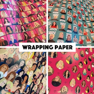 Real Housewives Wrapping Paper - 6 Styles To Choose From!  |  Premium Silk Quality (1 Sheet)