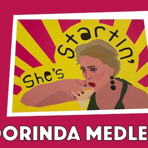 Dorinda Medley |  'She's Startin'  |  Real Housewives of New York Greeting Card (RHONY)