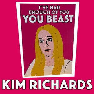 Tarjeta de felicitación o cumpleaños de Kim Richards / 'You Beast' / Real Housewives of Beverly Hills (RHOBH)
