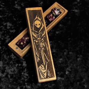 The Rogue | Luxury Solid Walnut Dice Box | Dungeons and Dragons | DND | Tabletop Gaming | Dice Vault | Hand Made Wooden Box