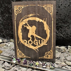Rogue D&D Book Effect Dice Box And Roll Tray | DND | Dungeons and Dragons | Tabletop Gaming | Geek Gift | Dice Storage | Trinket Box