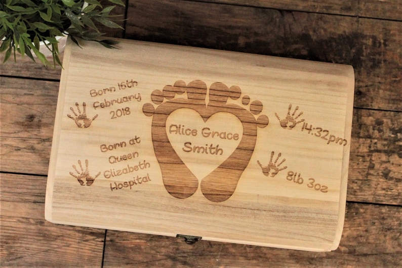 born in 2018 keepsake box