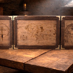 Personalized Wooden DM Screen: Folding Dungeons and Dragons Master