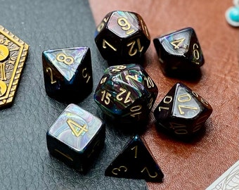 Dark Shadows Dice Set | Dice For Dungeons and Dragons, Tabletop Games, Board Games, Resin Dice Set