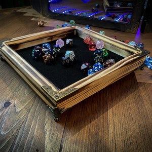 Dragons breath solid wood charred roll tray | DND Accessory | For Dungeons and Dragons, Tabletop Gaming