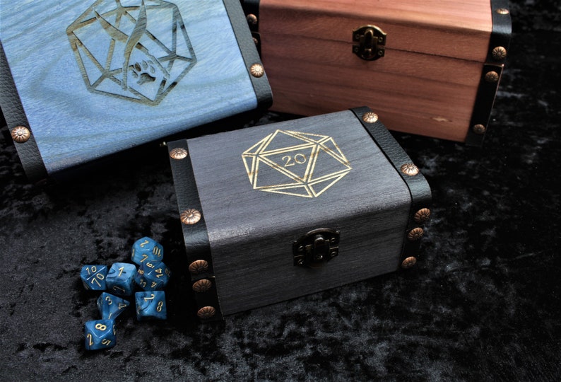 Engraved Dice Box Choice of Designs DND Dice Box Etsy