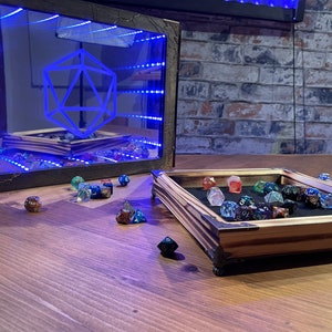 Dragons breath solid wood charred roll tray | DND Accessory | For Dungeons and Dragons, Tabletop Gaming