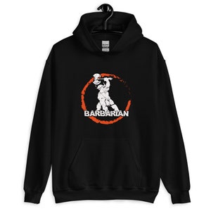 Barbarian Klasse Hoodie | Dungeons and Dragons | DND | Tabletop-Gaming | Geek Hoodie | Geek Tee Geschenk