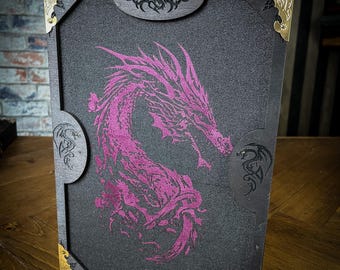Dragon Tärningslåda och Rullbricka | Bokdesign D&D Gaming