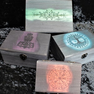 Viking D&D Dice Box | DND Dice Box | Dungeons And Dragons | Dice Vault | Geek Gift | Norse | Vegvisir | D20 | Kostki | Pathfinder | Gry RPG