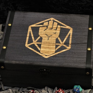 Mönch Gravur Würfeldose | Druiden DND Klasse | DND Würfeldose | Dungeons And Dragons | Würfelgewölbe | Tischspiele | TTRPG | Würfel | Geek Geschenk