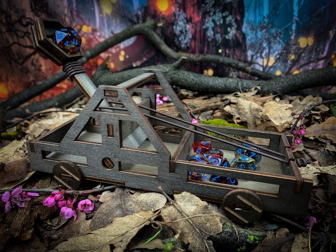 Dice Catapult Dice Toy Dice Launcher DND Dungeons and Dragons Tabletop