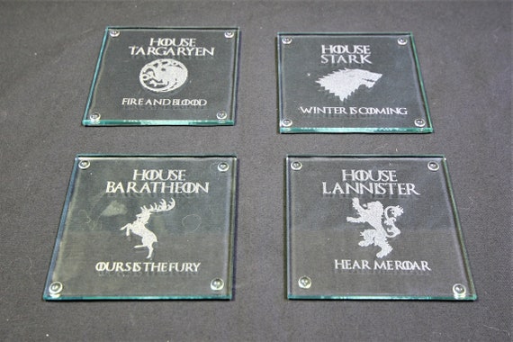 GAME OF THRONES INSPIRED SLATE HOUSE STARK NUMBER PLAQUE