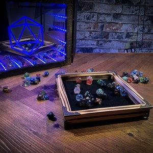 Dragons breath solid wood charred roll tray | DND Accessory | For Dungeons and Dragons, Tabletop Gaming