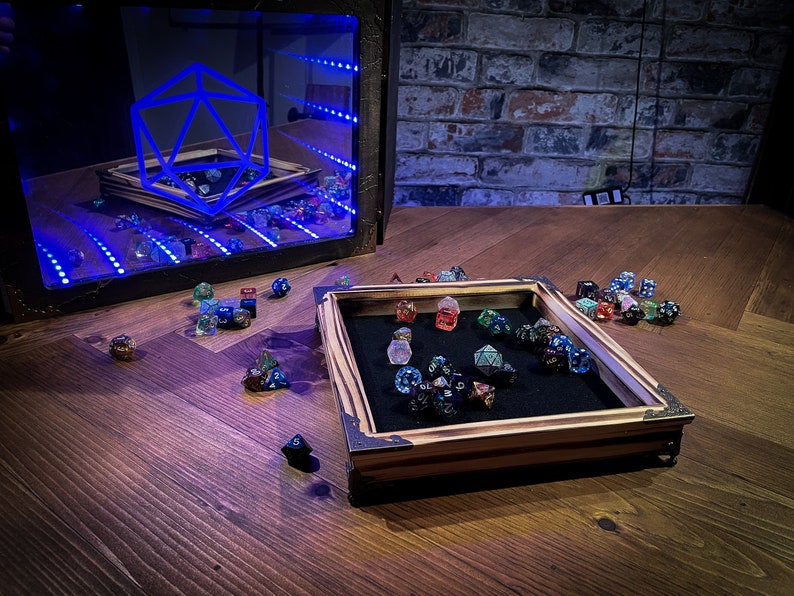 Dragons breath solid wood charred roll tray | DND Accessory | For Dungeons and Dragons, Tabletop Gaming