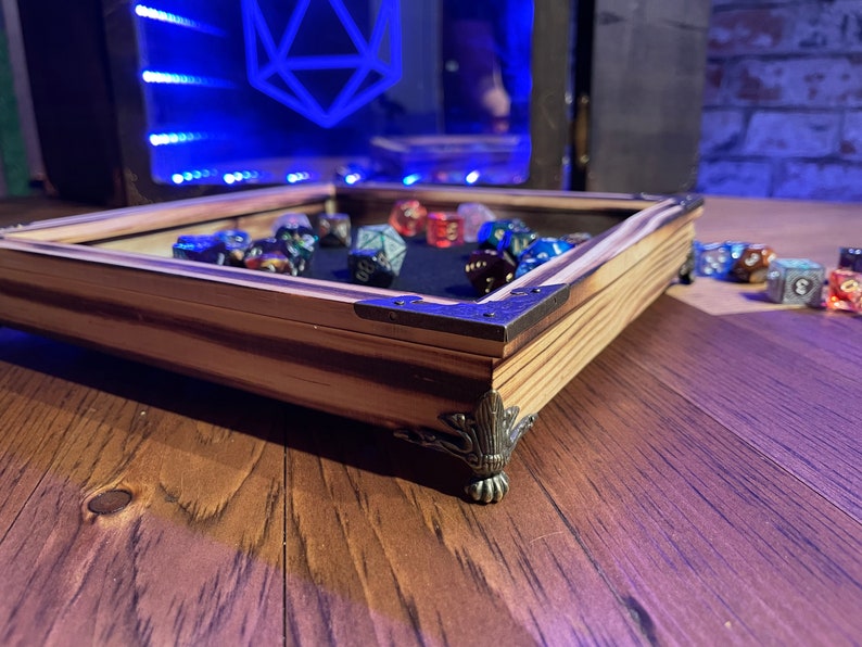 Dragons breath solid wood charred roll tray | DND Accessory | For Dungeons and Dragons, Tabletop Gaming