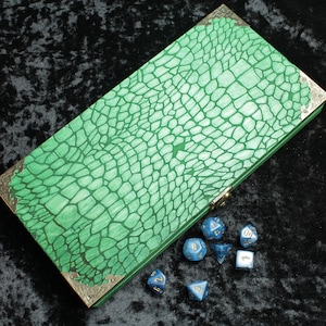 Dragon Scale Dice Box | D&D Dice Vault | Roll Tray | Tabletop Gaming |Dice and Accessory Storage | Dungeon and Dragons| RPG