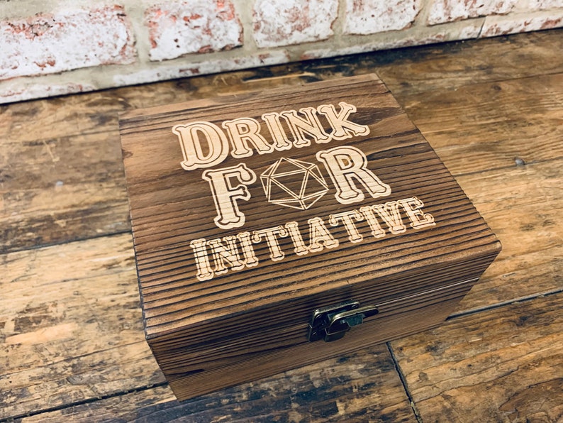 Drink for Initiative DND Drinking Gift Dice Effect Whiskey Etsy