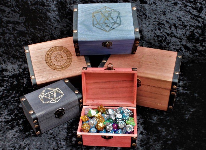 Engraved Dice Box Choice of Designs DND Dice Box Etsy