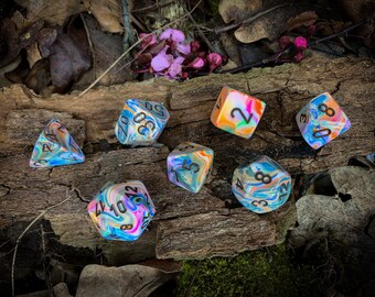 Into Madness Polyhedral Dice | D&D Dice Set | Tabletop Gaming | Resin Dice | DND | RPG | Dungeons and Dragons | Geek Gift