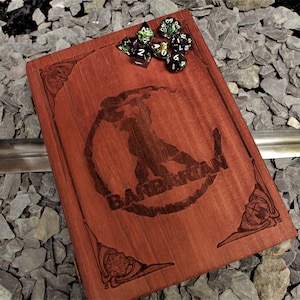 Barbarian D&D Book Dice Box And Roll Tablett | DND Würfel Aufbewahrung | Dungeons and Dragons | Tabletop und RPG Gaming | Schmuckschatulle