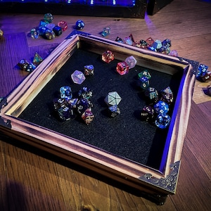 Dragons breath solid wood charred roll tray | DND Accessory | For Dungeons and Dragons, Tabletop Gaming
