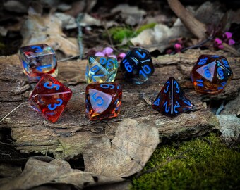 Cosmic Swirl Polyhedral Dice Set | D&D Dice Set | Tabletop Gaming | Resin Dice | DND | RPG | Dungeons and Dragons | Geek Gift | Pathfinder