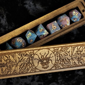 Luxury Solid Walnut Dice Box | Beholder | Dungeons and Dragons | DND | Tabletop Gaming | Dice Vault | Hand Made | RPG | Geek Gift | D&D