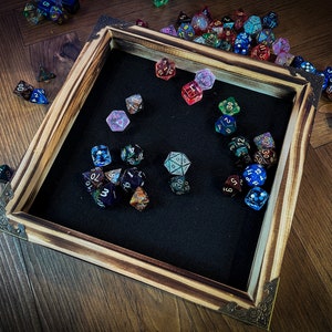 Dragons breath solid wood charred roll tray | DND Accessory | For Dungeons and Dragons, Tabletop Gaming