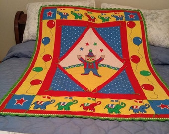 circus cot bedding