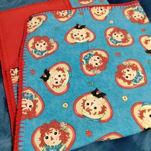Raggedy Ann and Andy Baby/Toddler Blanket