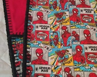 Spiderman Toddler Blanket