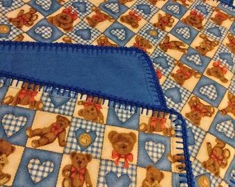 Teddy Bear Baby / Toddler Blanket